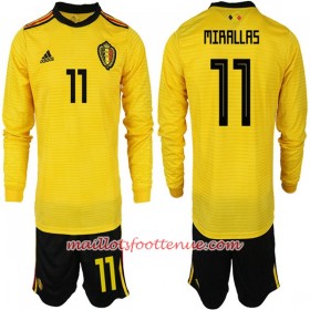 Maillot/Tenue Belgique MIRALLAS 11 Enfant Extérieur Coupe du monde 2018 Manche Longue